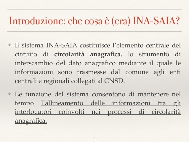 SCARICARE CERTIFICATO INA SAIA